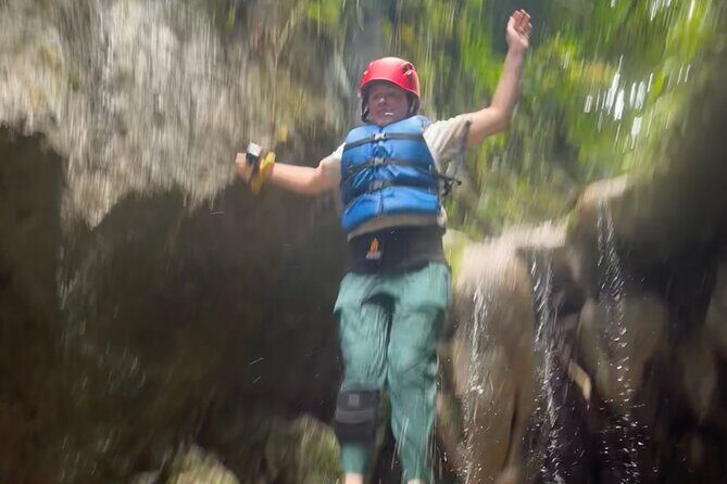 Adventure Half Day Explore Cueva Charco Azul and Cueva Arenales - Arenal Caves swim: when the canyon becomes part of the route