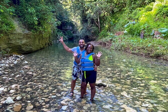 Arenales River Caving, Waterfall &Tropical Forest Secret Spring - Stop 1: Vega Baja River Trek With Pools, Caves, and Underground Floats