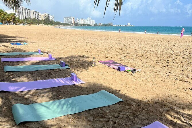 Beach Bliss Yoga in San Juan - After class: snacks, water, and the easy decision to stay at the beach