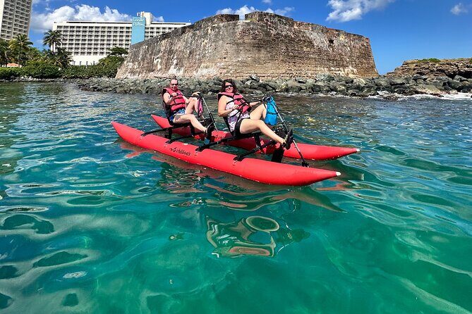 Day Adventure Chiliboats Waterbike – Condado Lagoon - Safety setup and what you’ll wear (water shoes are not optional)