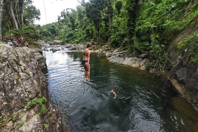 El Yunque Rainforest Tour from Fajardo - Rope Swing, Natural Slides, and Water Fun with Safety Gear