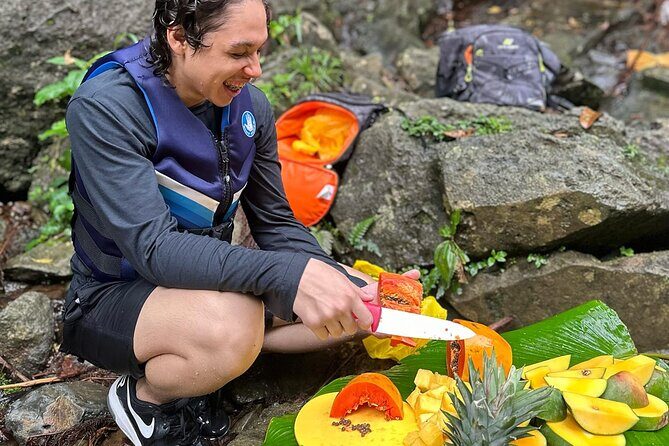 El Yunque Tour with Luquillo Lunch Stop and Transport: 6 ppl Max - Rio La Tinajas: swimming, natural pools, and optional adrenaline