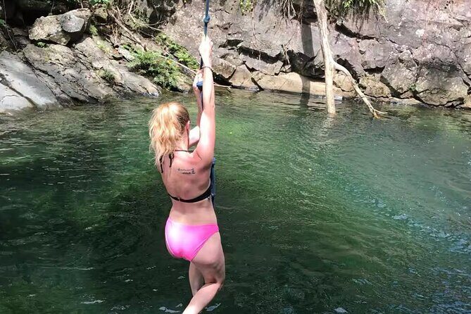 Half-Day El Yunque Waterslide Excursion （no Transportation) - Cliff Jumps, Natural Slides, and a Rope Swing at the Pool
