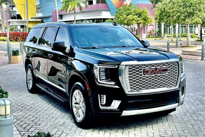 Puerto Rico Island Wide Private Transfers, Yukon Denali SUV - Meeting Your Chauffeur Right Where You Exit San Juan