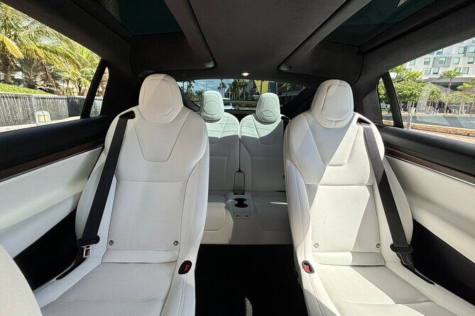 Puerto Rico Island Wide Transfer, Tesla Model X Luxury SUV. - The Tesla Model X comfort details you’ll feel fast