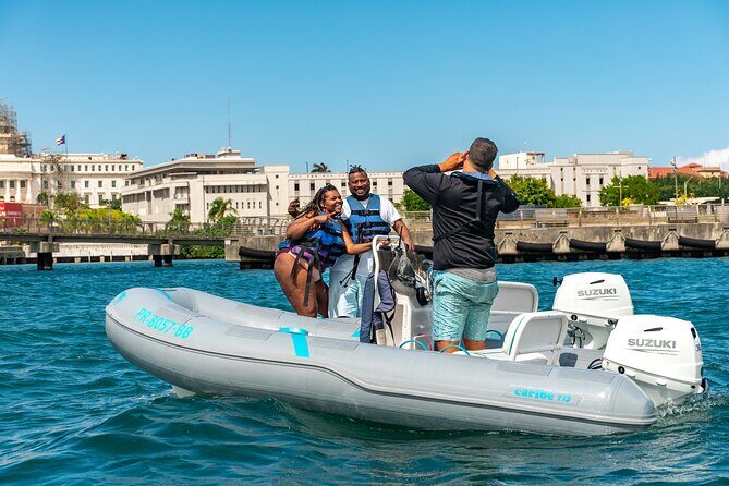 San Juan Mini Boat Tour - Old San Juan from the water: El Morro and La Fortaleza