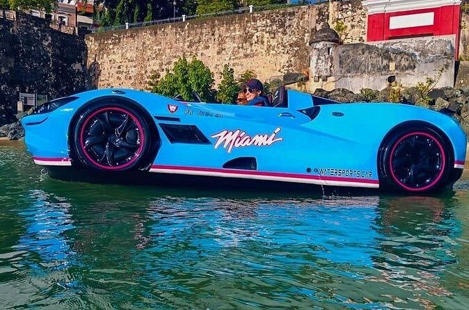San Juan PR Watersports Car Rental Blue McLaren - Who should book this jet car ride in San Juan