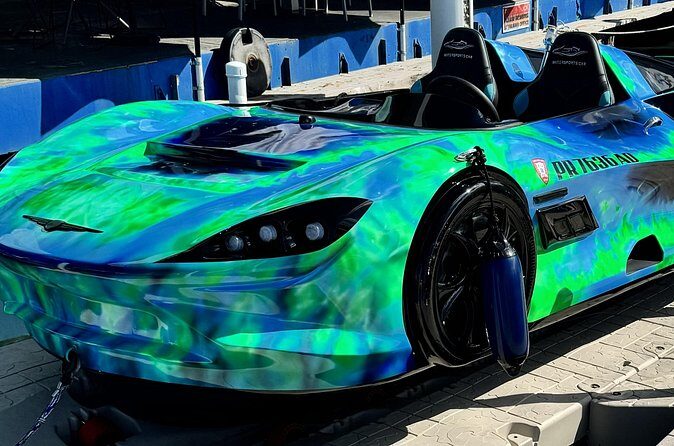 San Juan PR Watersports Car Rental Green McLaren - Getting There: San Juan Bay Marina Check-In Under Sizzler