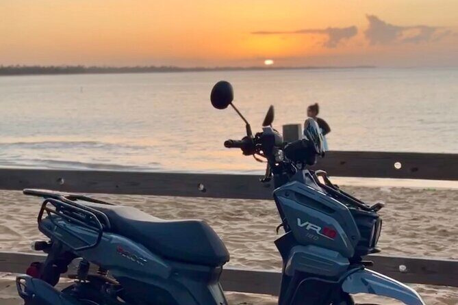 Scooter Rental San Juan Puerto Rico - Stop 2: Playa CV Sea for an urban beach reset