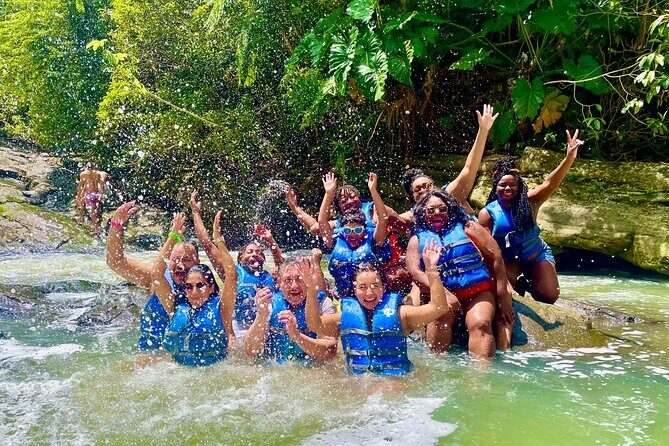 Yunque Rainforest Waterslides Plus Beach Tour - Las Pailas: the rock waterslides and natural pools